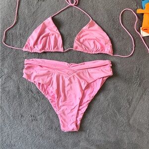 Riot Swim Baby Pink Bikini Set M